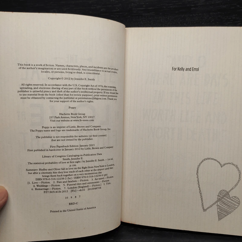 The Statistical Probability of Love at First Sight - Jennifer E. Smith รูปที่ 5