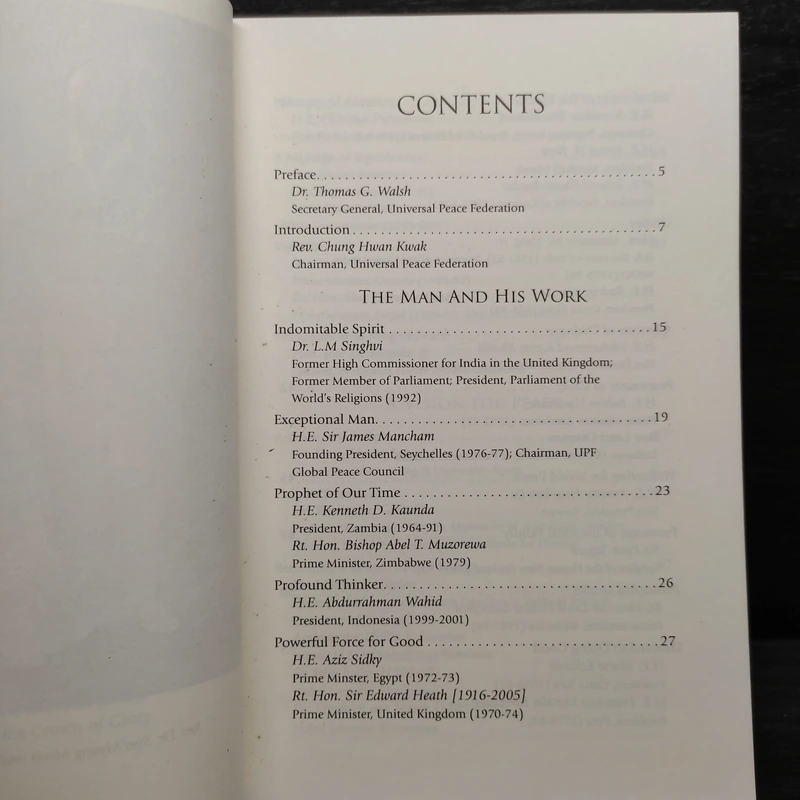 Peace King: Essays on the Life and Work of Rev. Dr. Sun Myung Moon รูปที่ 6