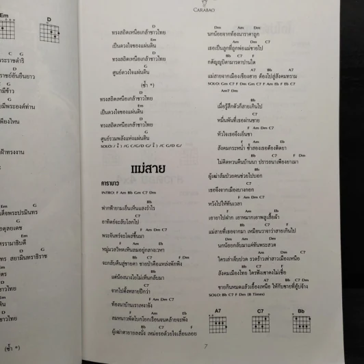 Carabao Chord & Tab คาราบาว รูปที่ 7