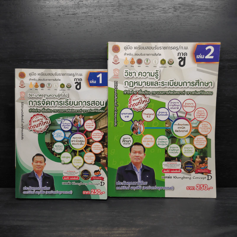 คู่มือเตรียมสอบรับราชการครู/ก.พ. ภาค ข เล่ม 1-2 - ดร.วิรัตน์ ผดุงชีพ รูปที่ 1
