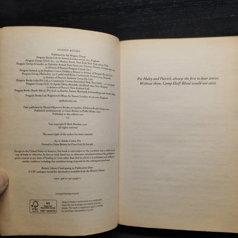 The Heroes of Olympus The Lost Hero + The Son of Neptune - Rick Riordan รูปที่ 6
