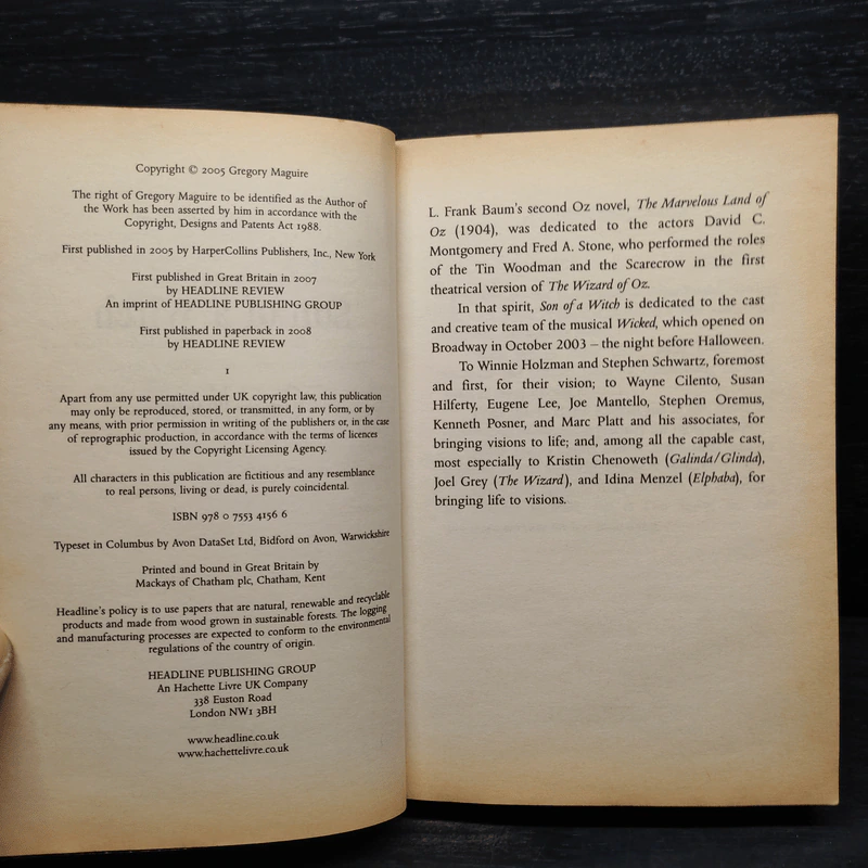 Son of a Witch - Gregory Maguire รูปที่ 5