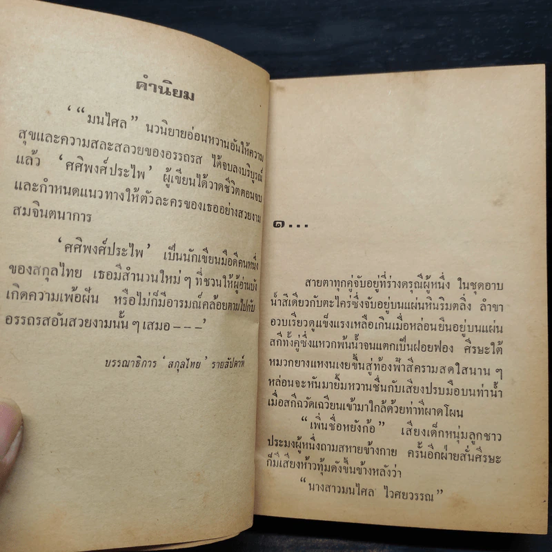 มนไศล 2 เล่มจบ - ศศิพงศ์ประไพ รูปที่ 6