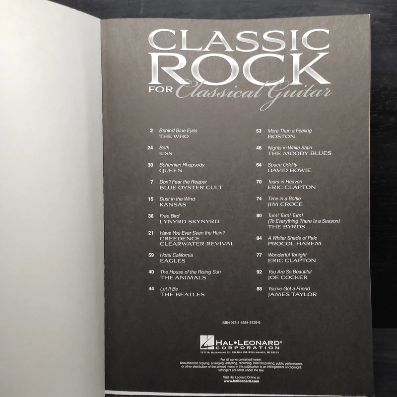 Classic Rock for Classical Guitar - John Hill รูปที่ 5