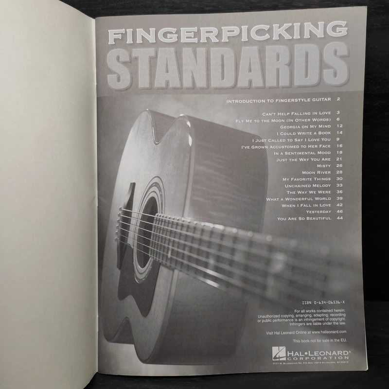 Fingerpicking Standards: 17 Songs Arranged for Solo Guitar in Standard Notation & Tablature รูปที่ 6