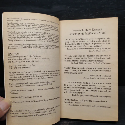 Secrets of the Millionaire Mind - T. Harv Eker รูปที่ 5
