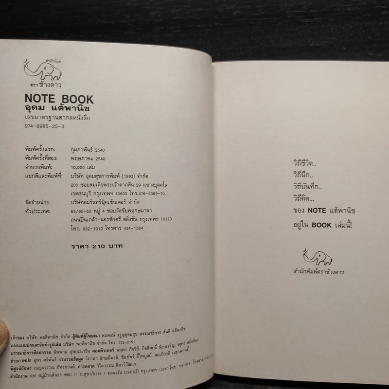 NOTEBOOK - อุดม แต้พานิช รูปที่ 6