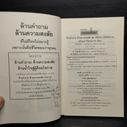 ล้านคำถาม ล้านความสงสัย ชุด เปิดโลกเปิดจักรวาล - ธนัชชนม์ วิวัฒน์ธนาพร รูปที่ 5