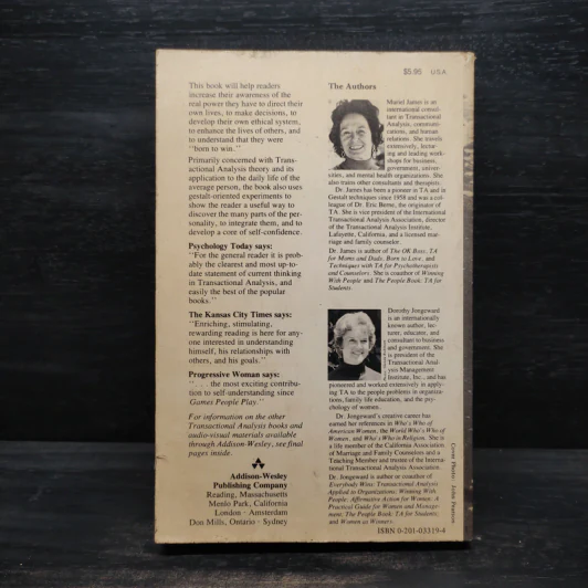 Born To Win -  Muriel James, Dorothy Jongeward รูปที่ 2