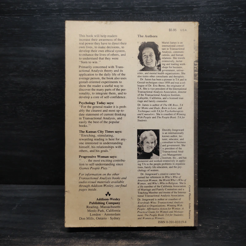 Born To Win -  Muriel James, Dorothy Jongeward รูปที่ 2