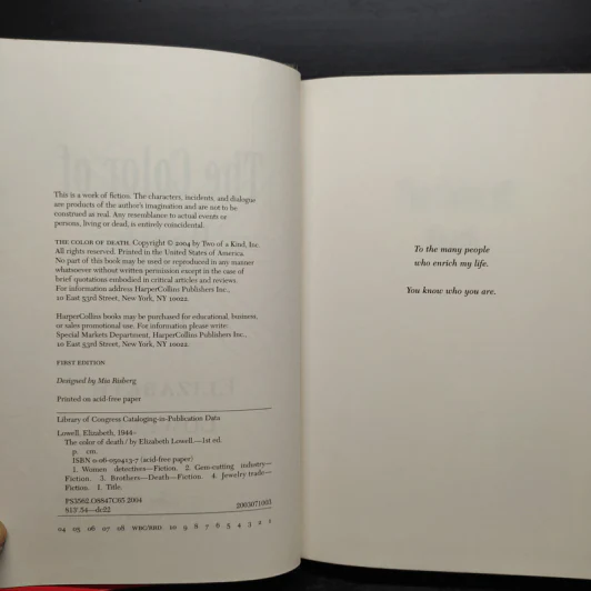 The Color of Death - Elizabeth Lowell รูปที่ 5