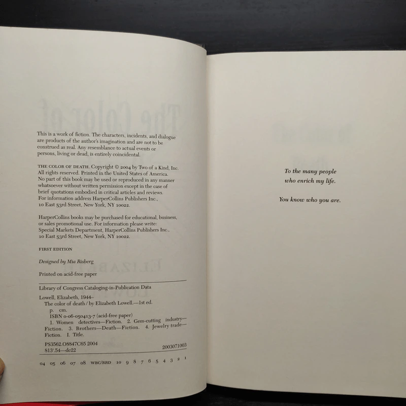 The Color of Death - Elizabeth Lowell รูปที่ 5