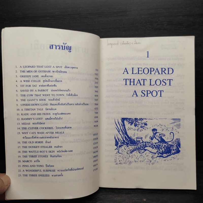 The Leopard That Lost A Spot เสือดาวจุดหาย และ 22 เรื่องน่าอ่าน อังกฤษ-แปลไทย รูปที่ 6