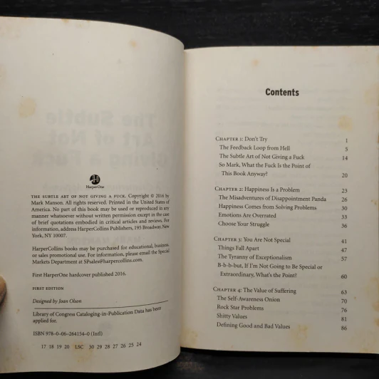 The Subtle Art of Not Giving a F*ck - Mark Manson รูปที่ 5