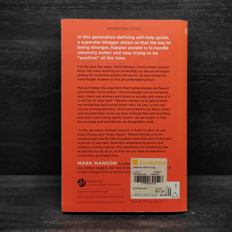 The Subtle Art of Not Giving a F*ck - Mark Manson รูปที่ 2