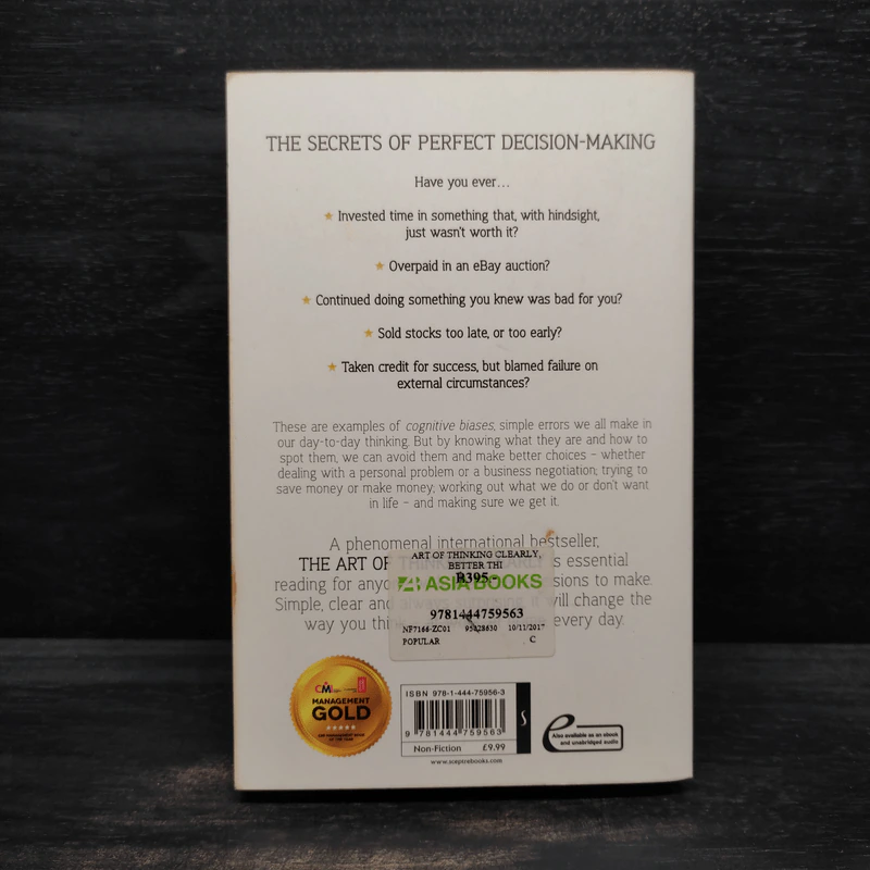 The Art of Thinking Clearly - Rolf Dobelli รูปที่ 2