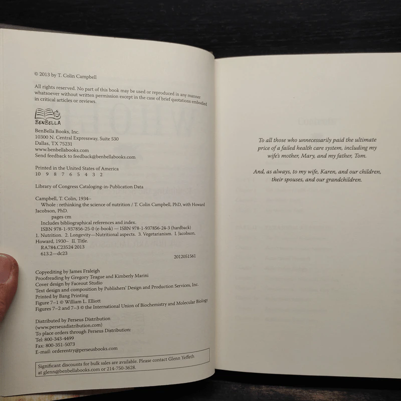 Whole: Rethinking the Science of Nutrition - T. Colin Campbell PhD รูปที่ 6