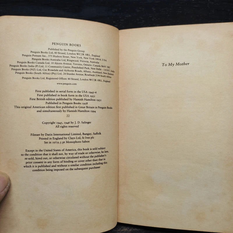 The Catcher in the Rye - J. D. Salinger รูปที่ 5