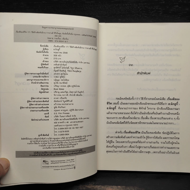 เรื่องดีของชีวิต 171 วิธีสร้างสัมพันธ์งาม การงานดี ชีวีเป็นสุข - ฮ.นิกฮูกี้ รูปที่ 5