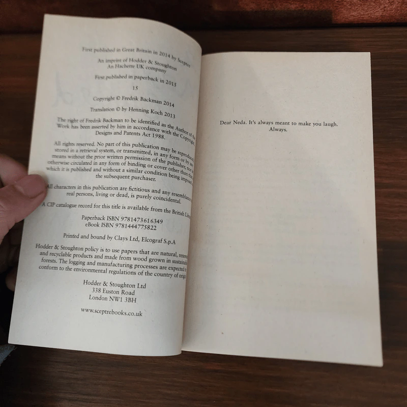 A Man Called Ove - Fredrik Backman รูปที่ 9