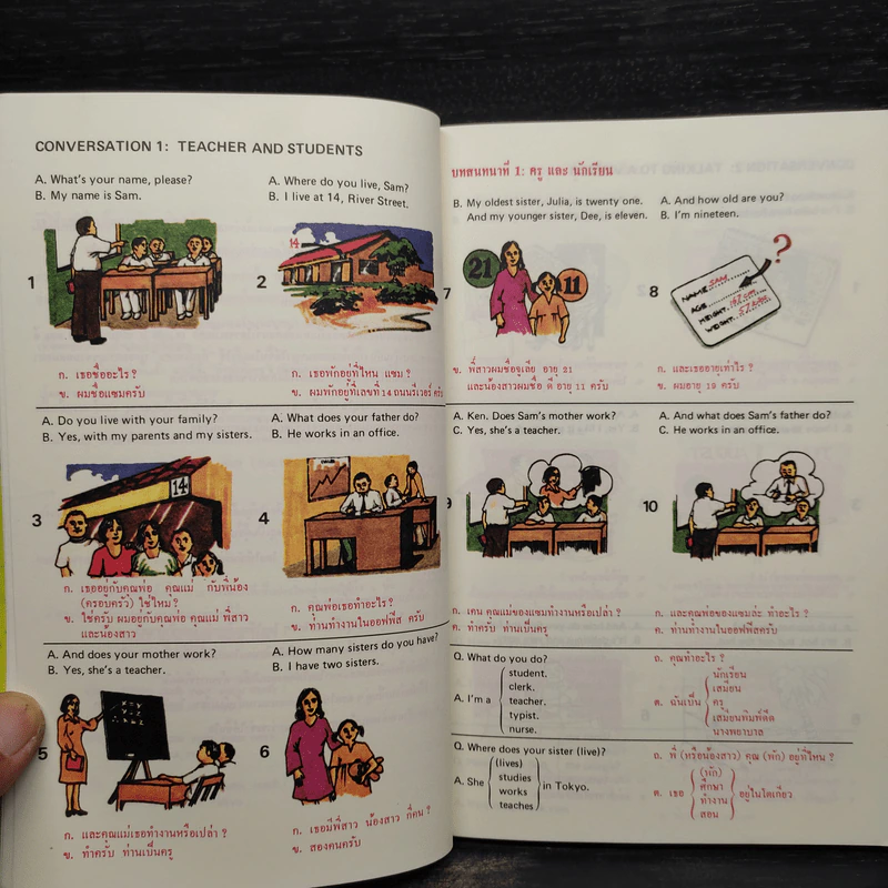 บทสนทนาภาษาอังกฤษประกอบภาพของออกซฟอร์ด English Conversation Through Pictures รูปที่ 7