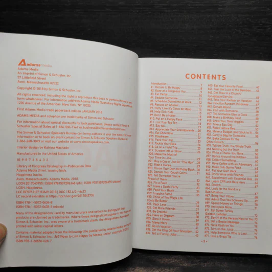 Simon & Schuster Happiness Hacks - Adams Media รูปที่ 5