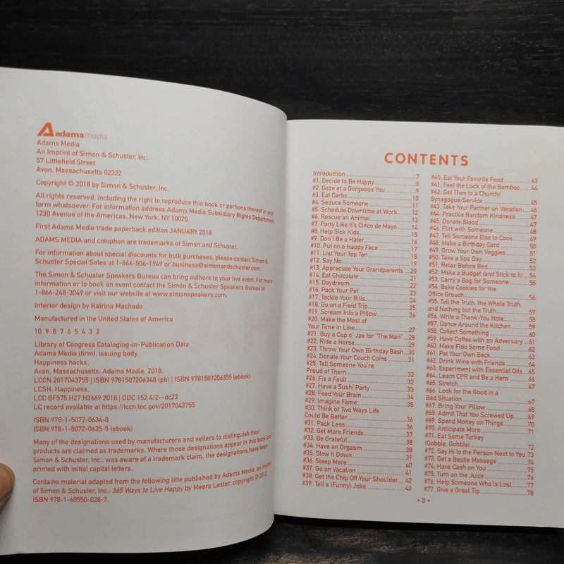 Simon & Schuster Happiness Hacks - Adams Media รูปที่ 5