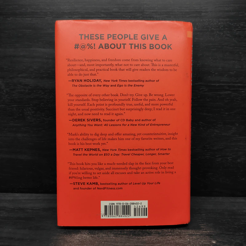 The Subtle Art of Not Giving a F*ck - Mark Manson รูปที่ 2