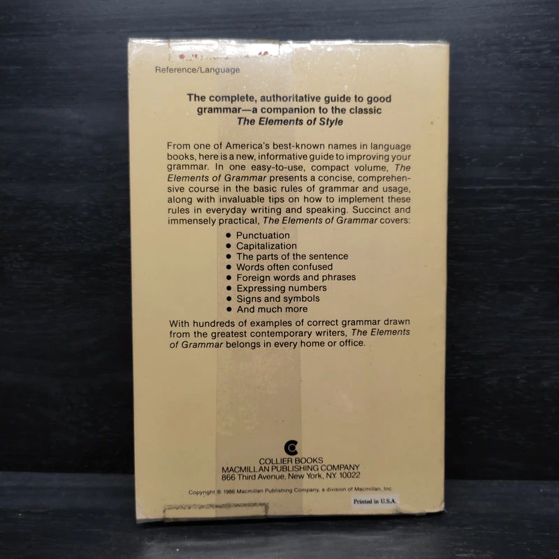 The Elements of Grammar - Margaret Shertzer รูปที่ 2