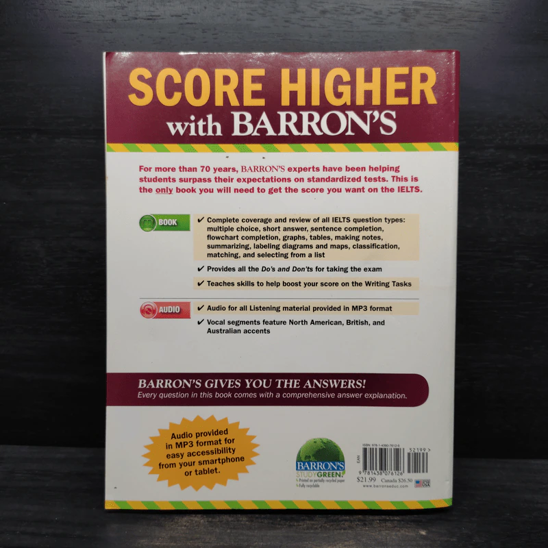 Barron's IELTS with MP3 CD รูปที่ 2