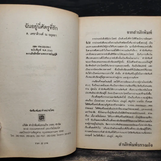 ฉันอยู่นี่ศัตรูที่รัก  - ส.เดชาติวงศ์ ณ อยุธยา รูปที่ 5