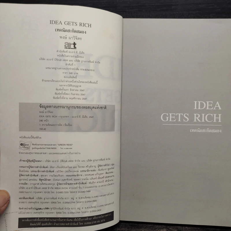 Idea Gets Rich เทคนิคสะกิดสมอง - พงษ์ ผาวิจิตร รูปที่ 5