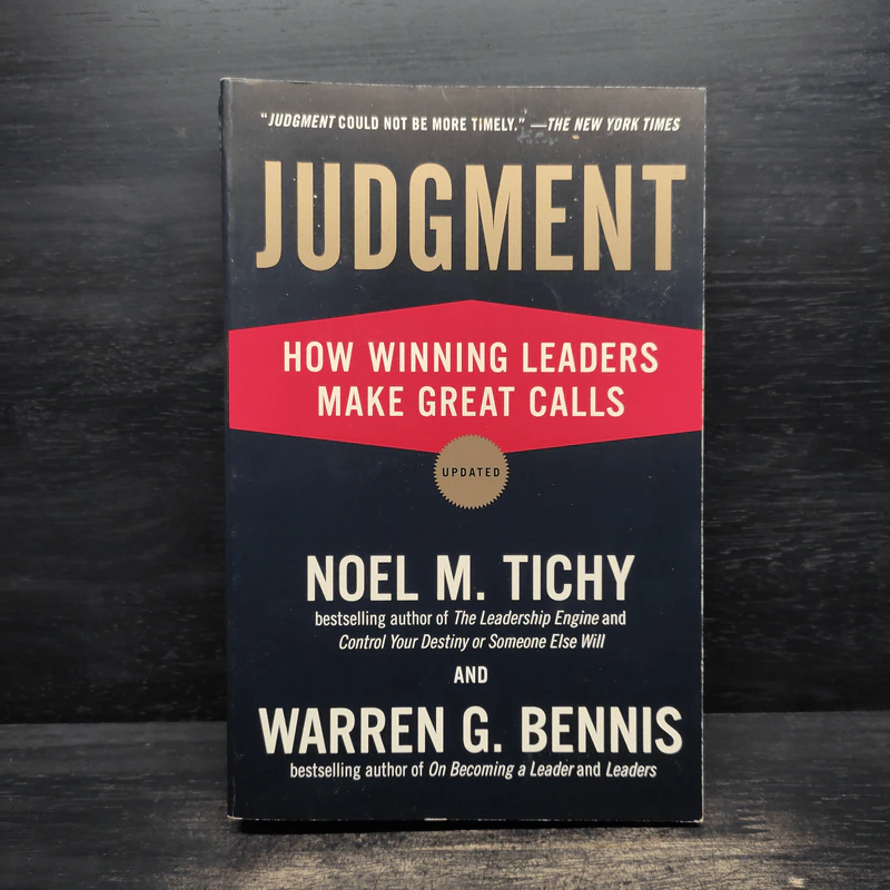 Judgment - Noel M. Tichy, Warren G. Bennis รูปที่ 1
