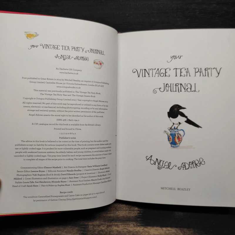 Vintage Tea Party Journal - Angel Adoree รูปที่ 5