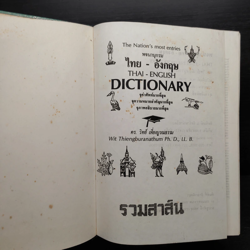 Thai-English Dictionary - ดร.วิทย์ เที่ยงบูรณธรรม รูปที่ 6