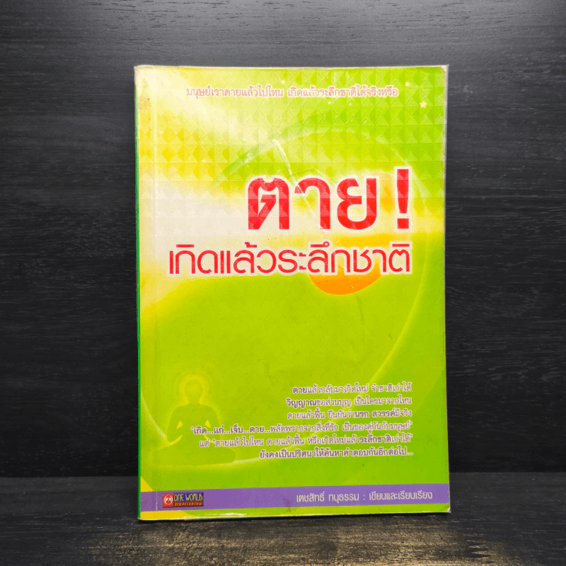 ตาย! เกิดแล้วระลึกชาติ - เตชสิทธิ์ ทนุธรรม รูปที่ 1