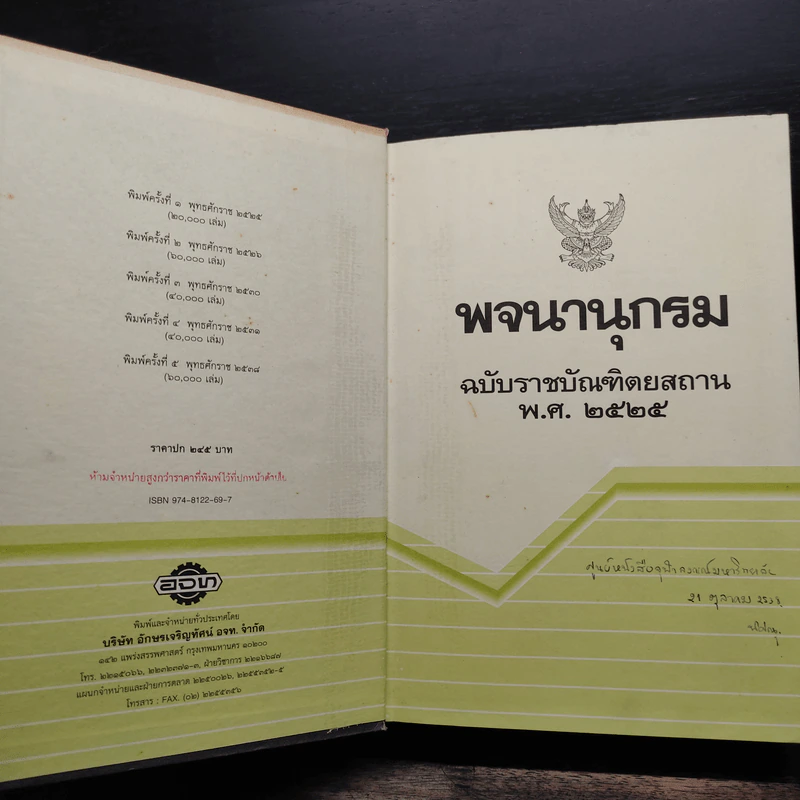 พจนานุกรม ฉบับราชบัณฑิตยสถาน พ.ศ.2525 รูปที่ 6