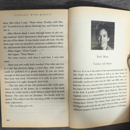 Tuesdays with Morrie - Mitch Albom รูปที่ 9