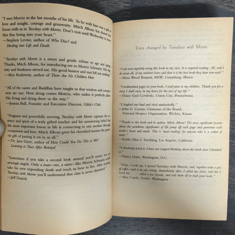 Tuesdays with Morrie - Mitch Albom รูปที่ 6