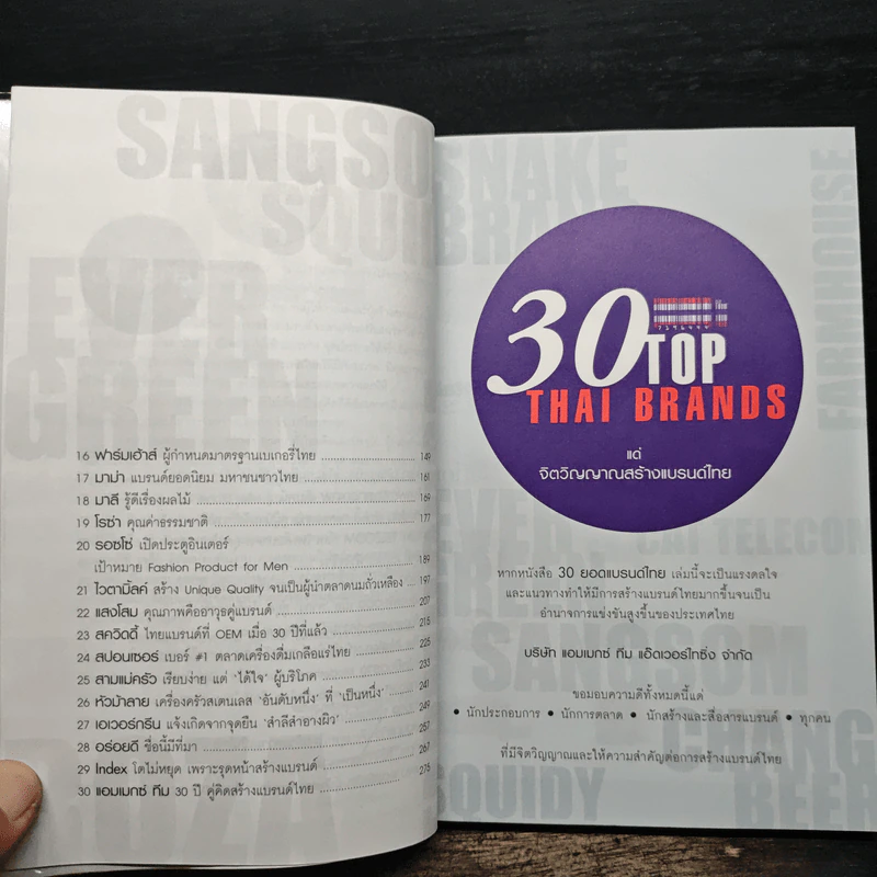 30 Top Thai Brands 30 ยอดแบรนด์ไทย รูปที่ 8