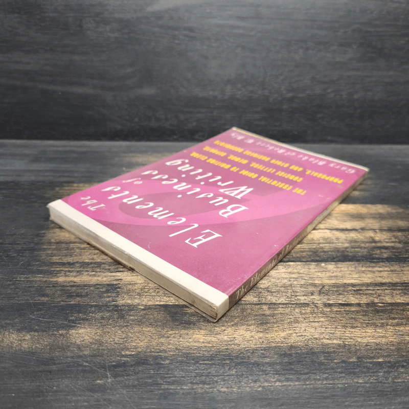The Elements of Business Writing - Bary Blake & Robert W. Bly รูปที่ 5