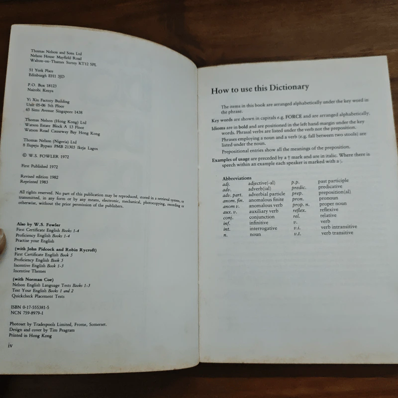 Dictionary of Idioms (New edition) - W.S. Fowler รูปที่ 6