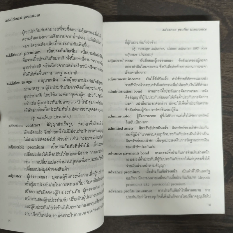พจนานุกรมศัพท์ประกันภัยอังกฤษ-ไทย ฉบับราชบัณฑิตยสถาน รูปที่ 7
