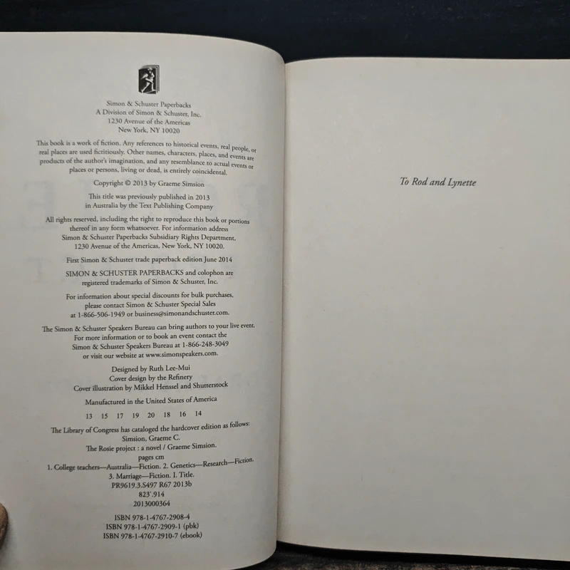 The Rosie Project - Graeme Simsion รูปที่ 7