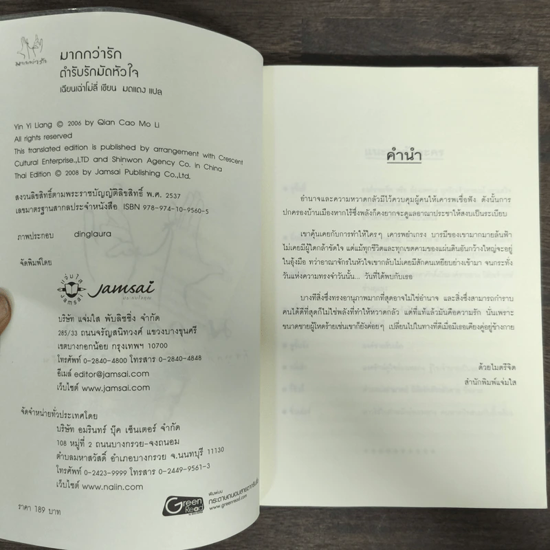 นิยายแจ่มใส ตำรับรักมัดหัวใจ - เฉียนเฉ่าโม่ลี่ รูปที่ 6