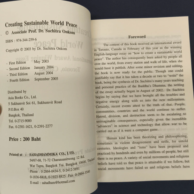 Creating Sustainable World Peace รูปที่ 6