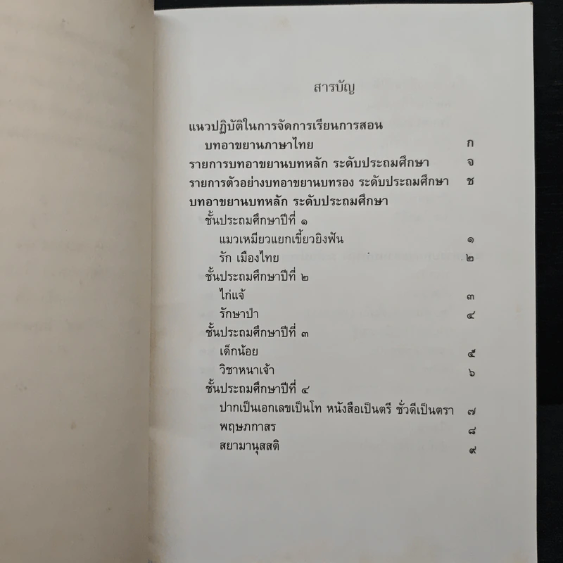 บทอาขยายภาษาไทย ระดับประถมศึกษา รูปที่ 8