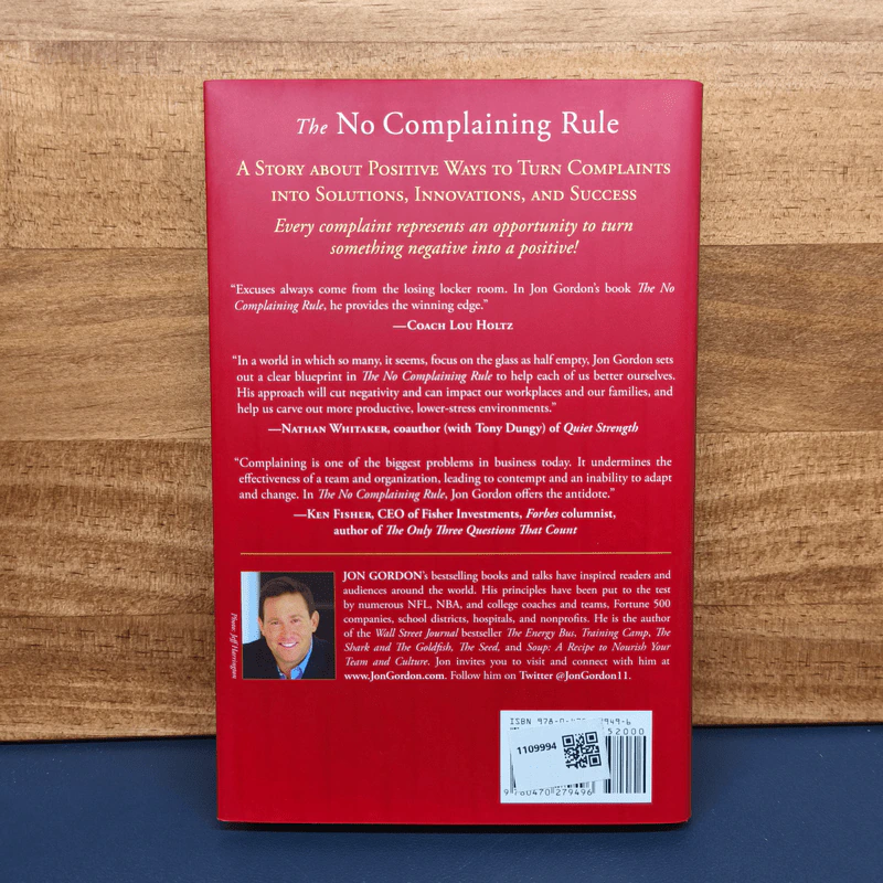 The No Complaining Rule - Jon Gordon รูปที่ 5