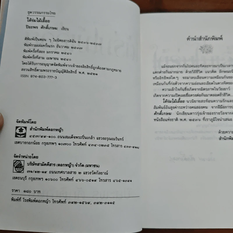 ใต้ร่มไม้เลื้อย - ปิยะพร ศักดิ์เกษม รูปที่ 6