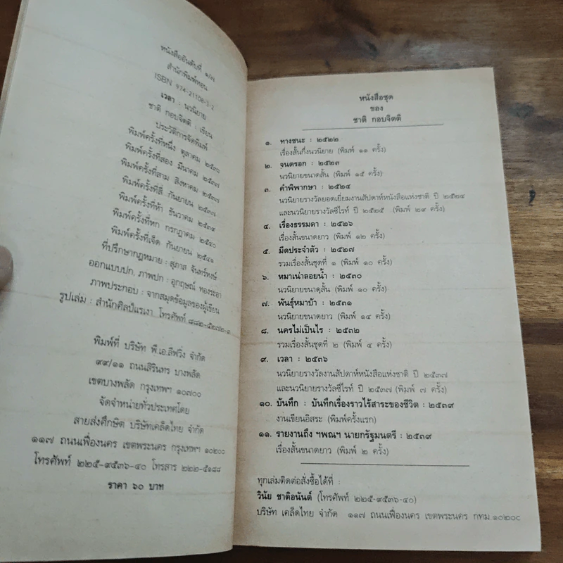 เวลา - ชาติ กอบจิตติ รูปที่ 6